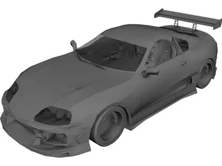 Toyota Supra [Tuned] 3D Model