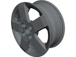 Rim 15inch Aluminum 3D Model