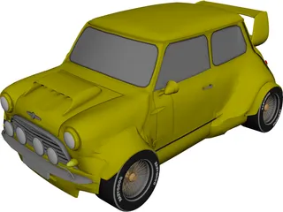 Mini Cooper MG4 Rally Car 3D Model