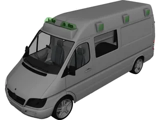 Mercedes-Benz Sprinter Ambulance 3D Model