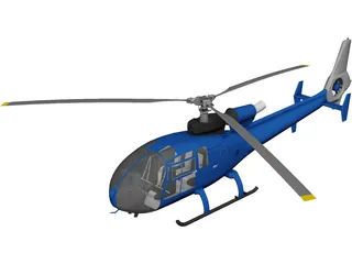 Aerospatiale Gazelle 3D Model