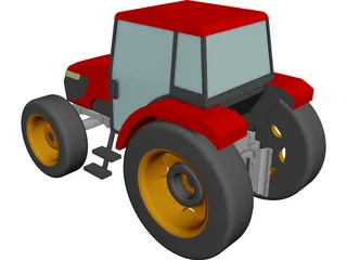 Tractor Kubota 108S CAD 3D Model