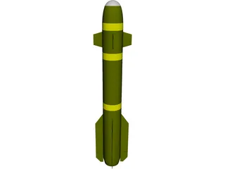 Hellfire Missile 3D Model