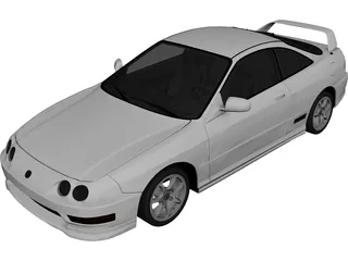Acura Integra Type-R (2001) 3D Model 3D Preview