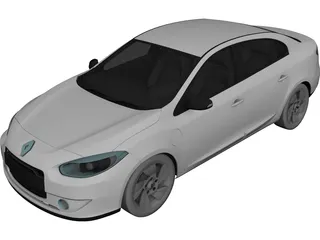 Renault Fluence (2011) 3D Model 3D Preview
