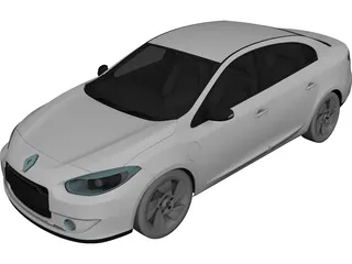 Renault Fluence (2011) 3D Model