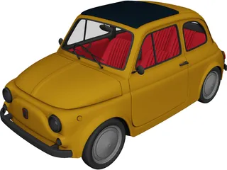 Fiat 500 3D Model