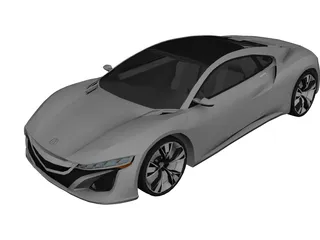 Acura NSX Concept 3D Model 3D Preview