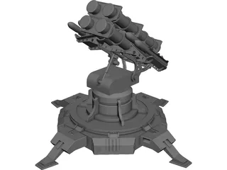 Landbase Missile Launcher 3D Model