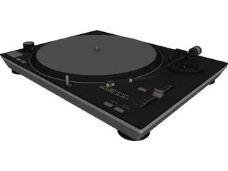 Record Turntable 3D Model