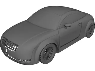 Audi TT CAD 3D Model