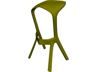 Kamura Bar Chair 3D Model