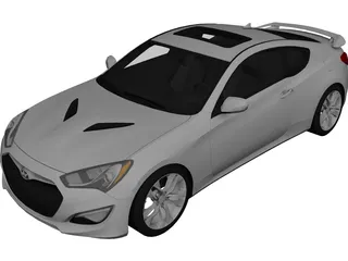 Hyundai Genesis Coupe (2012) 3D Model