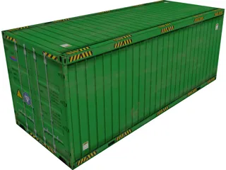 Container 20ft 3D Model