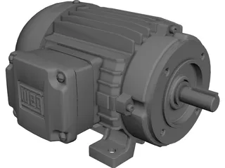 Weg 75hp Motor CAD 3D Model