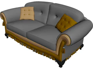 Sofa Classic Design 3D Model