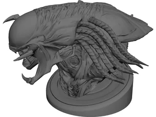 Predator Bust 3D Model