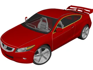 Honda Accord Sport (2010) 3D Model 3D Preview