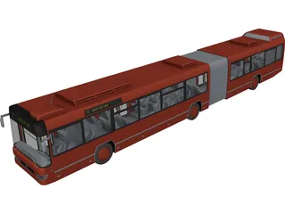 Volvo Bus Double 3D Model