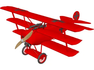 Fokker Dr.1 3D Model
