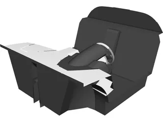 SSC Tuatara Interior (2012) CAD 3D Model