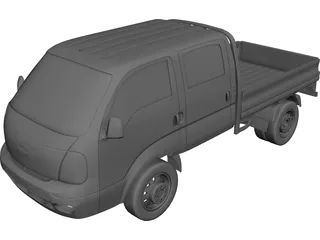 Kia K2700 Double Cab 3D Model