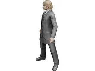 Young Business Man 3D Model