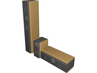 Speakers 3D Model