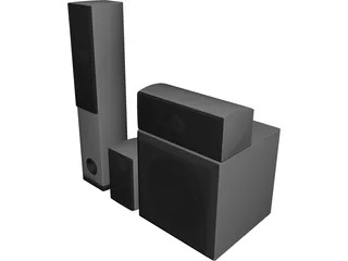 Speakers 3D Model 3D Preview