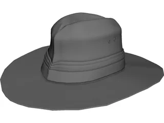 Aussie Hat 3D Model