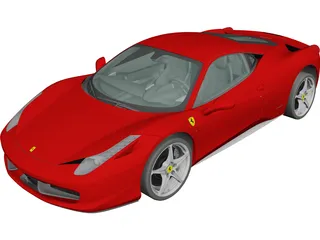 Ferrari 458 Italia 3D Model