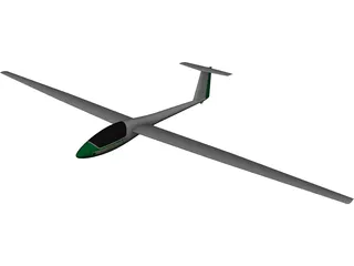 LAK-11 Nida Glider CAD 3D Model