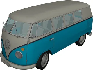 Volkswagen Camper Van 3D Model