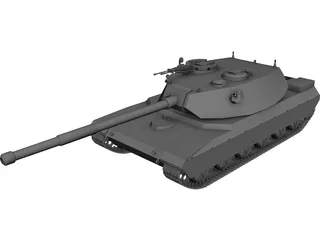 T-102 Russian Heavy Tank 3D Model