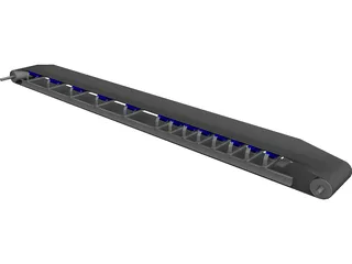 Conveyor Belt CAD 3D Model