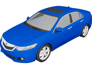 Acura TSX Sedan (2010) 3D Model 3D Preview