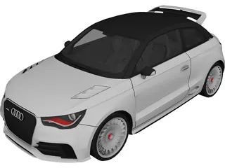 Audi A1 Clubsport Quattro (2011) 3D Model