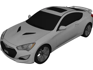 Hyundai Genesis Coupe (2013) 3D Model