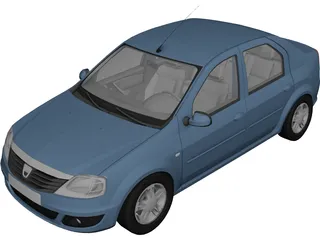 Dacia Logan (2009) 3D Model