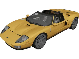 Ford GTX1 Roadster (2005) 3D Model 3D Preview