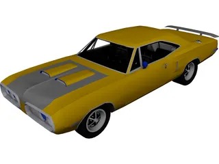 Dodge Super Bee (1970) 3D Model