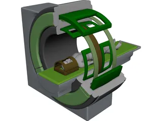 Magnetic Resonance Tomograph 3D Model