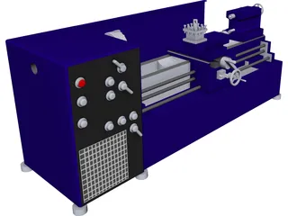 Lathe CAD 3D Model