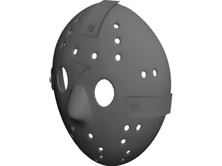 Jason Hockey Goalie Mask 3D Model