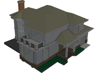 Villa 3D Model