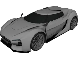 Citroen GT Concept 3D Model