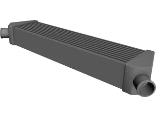 Intercooler Air-to-Air CAD 3D Model