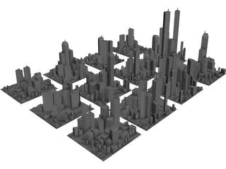 Cityscape Collection 3D Model