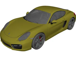 Porsche Cayman S (2013) 3D Model