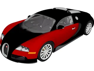 Bugatti Veyron 16.4 (2009) 3D Model 3D Preview